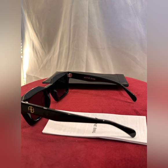 NEW ANINE BING Indio Sunglasses in Black REVOLVE BIG - Picture 7 of 7